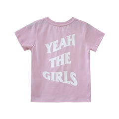 YEAH THE GIRLS V2 STANDARD TEE BABY PINK